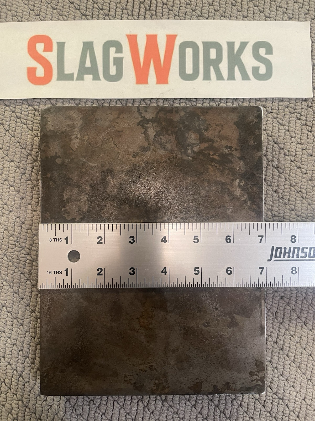 1x7x9 inch steel plate 7”x9” A36 Hot Roll Flat 1″ Thick