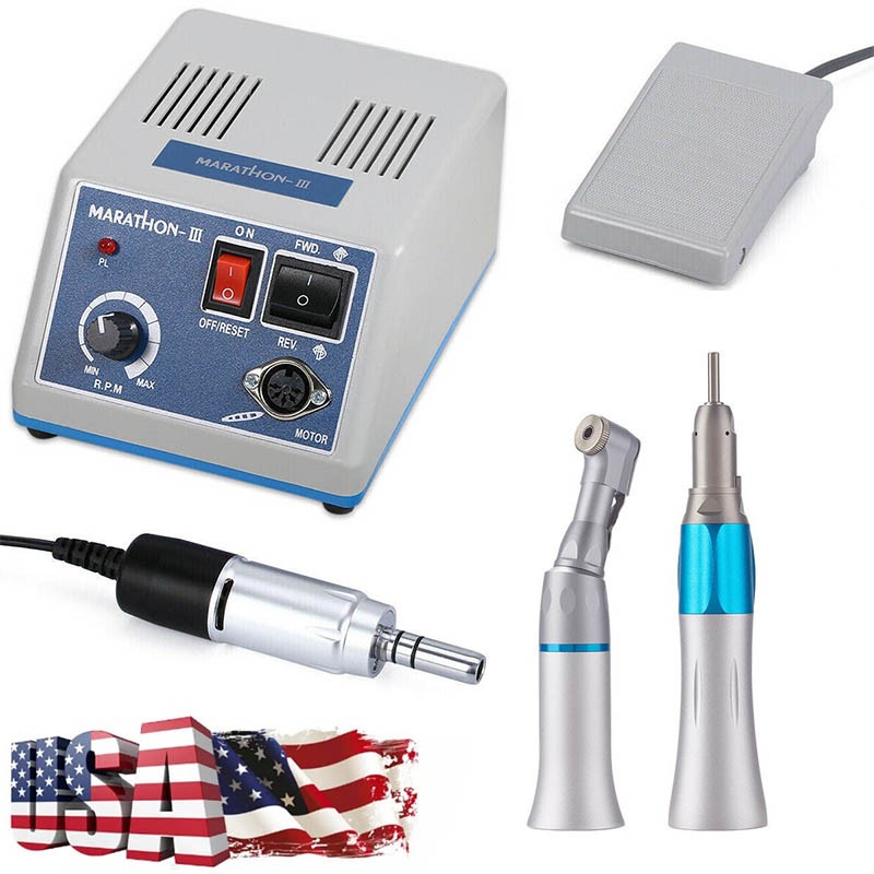 Dental Lab Marathon Electric Micromotor/35K rpm Motor Handpiece/contra angle/