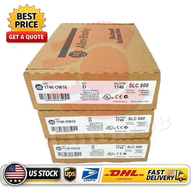New Allen-Bradley AB 1746-OW16 SLC 500 PLC Output Module 1746OW16 US Free Tax