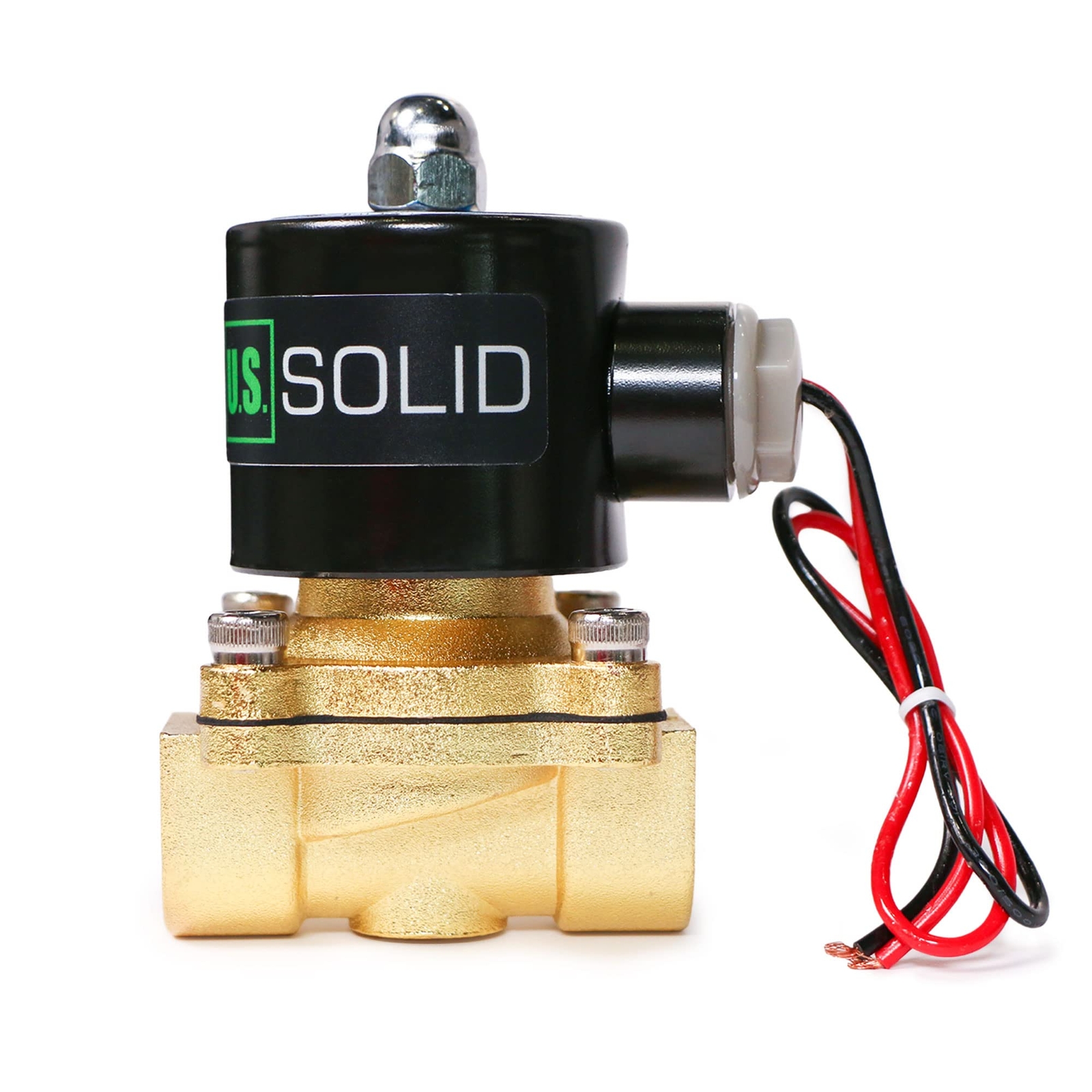 U.S. Solid Zinc-Alloy Solenoid Valve 1/2″ Electric Water Valve AC 24V NBR Seal