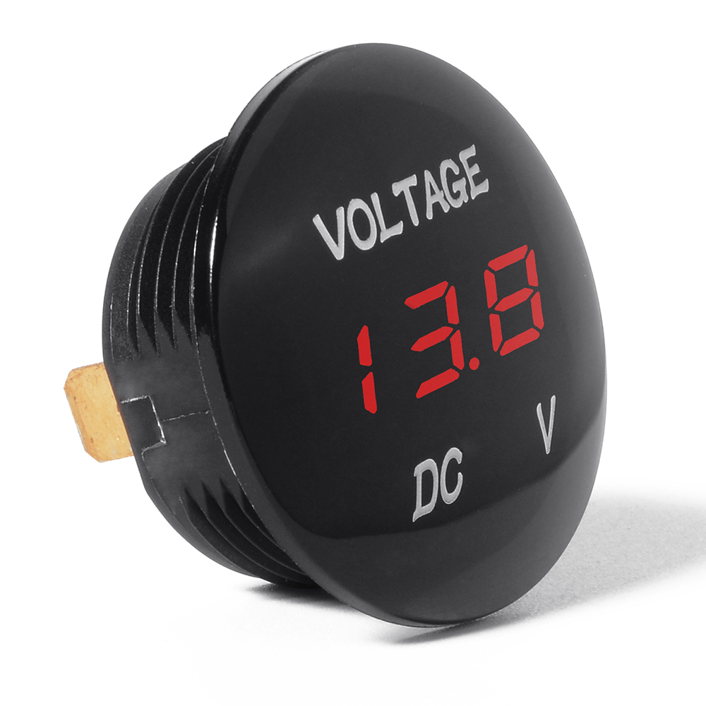 DC 12V-24V LED Panel Digital Voltage Volt Meter Display Voltmeter Motorcycle Car