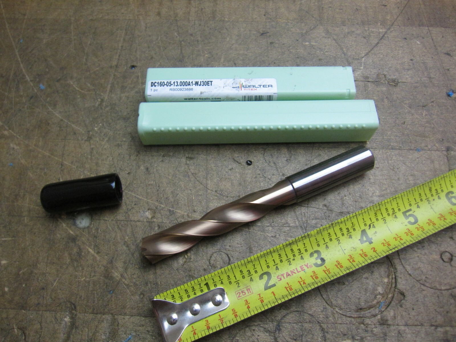 Walter Titex DC160-05-13.000A1-WJ30ET 13.000 mm thru coolant carbide drill TiAlN