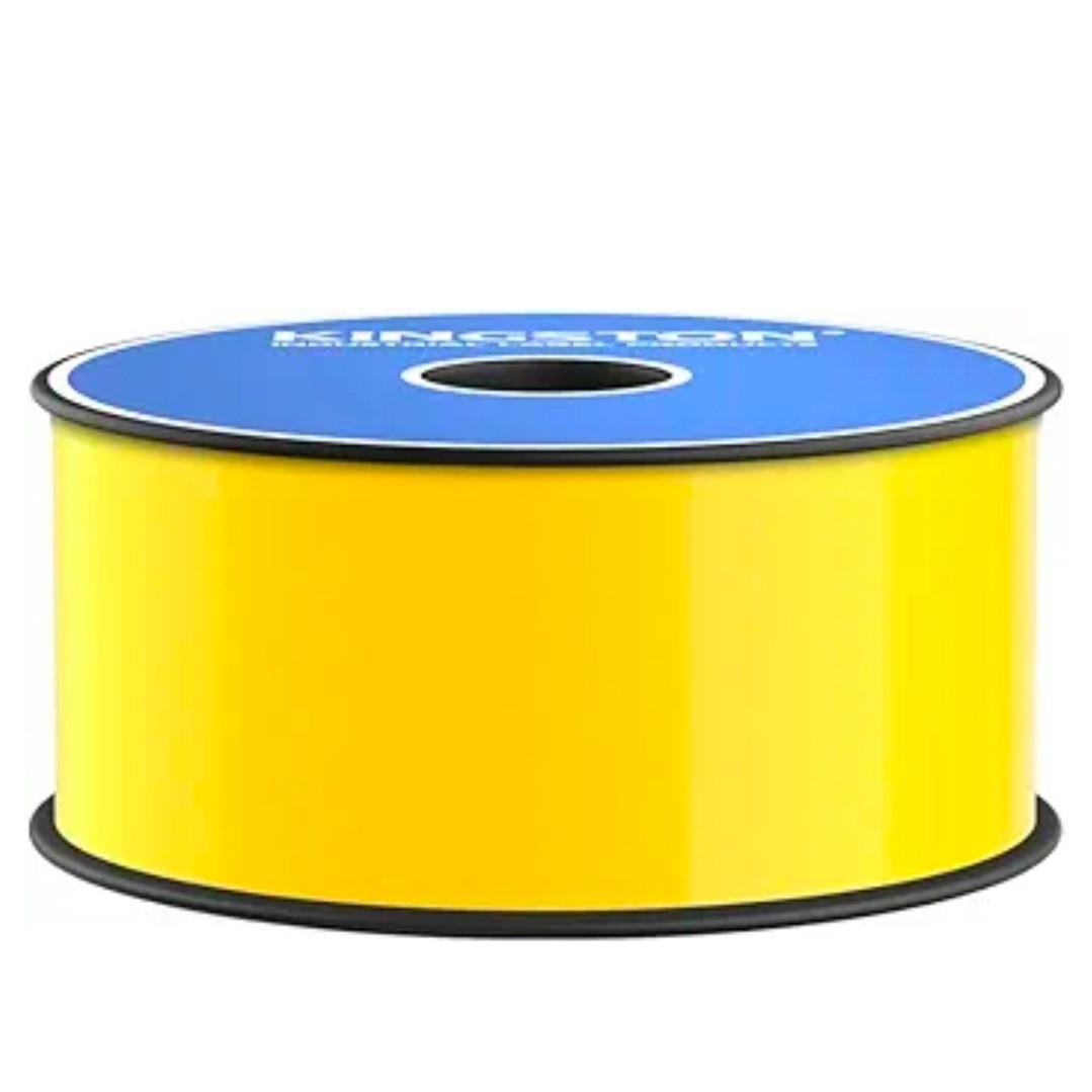 Kingston Industrial Label Premium Series Vinyl Label Tape 2″ x 150′ Yellow
