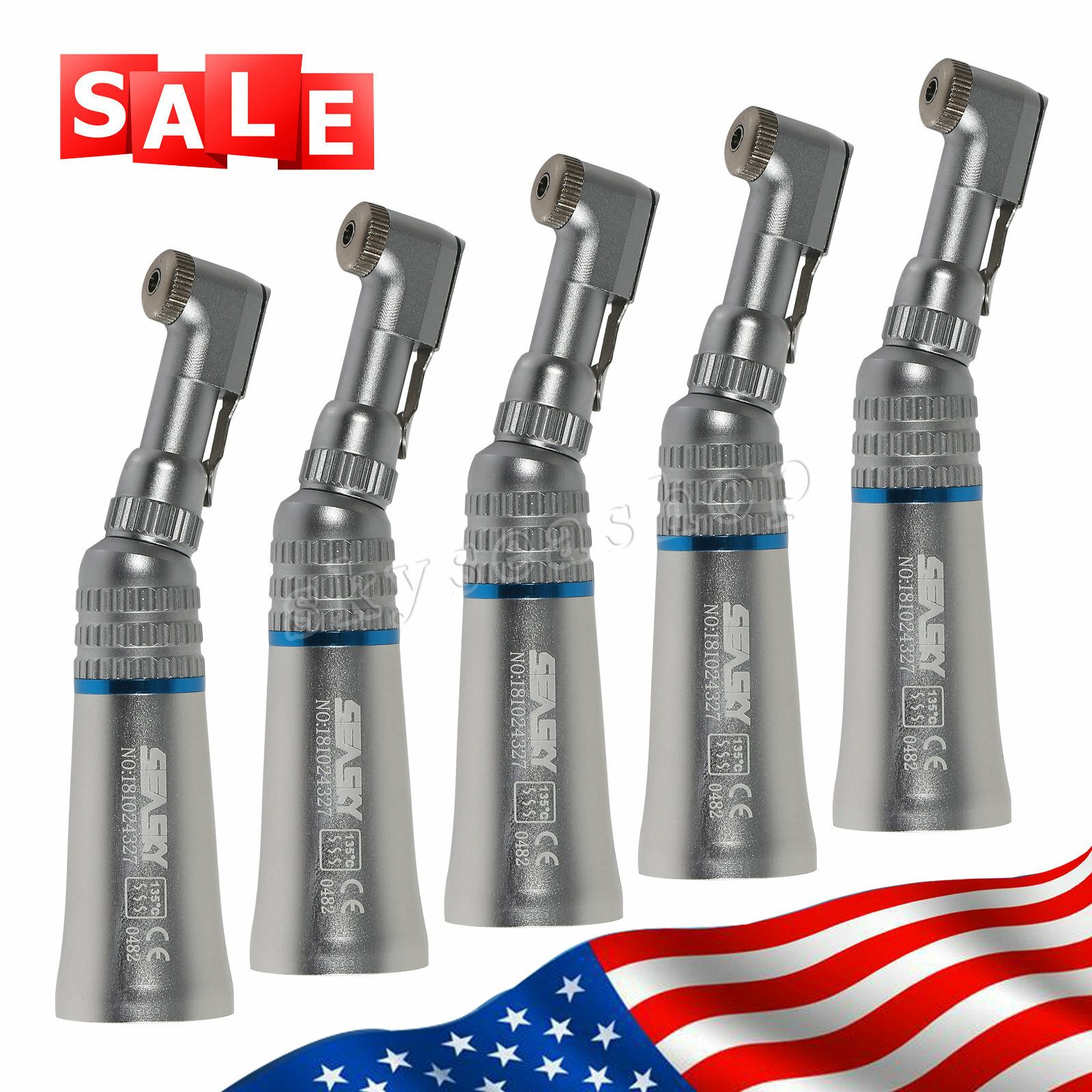 NSK Style Dental Slow Speed Handpiece Contra Angle Latch Head E-type Attach Qa