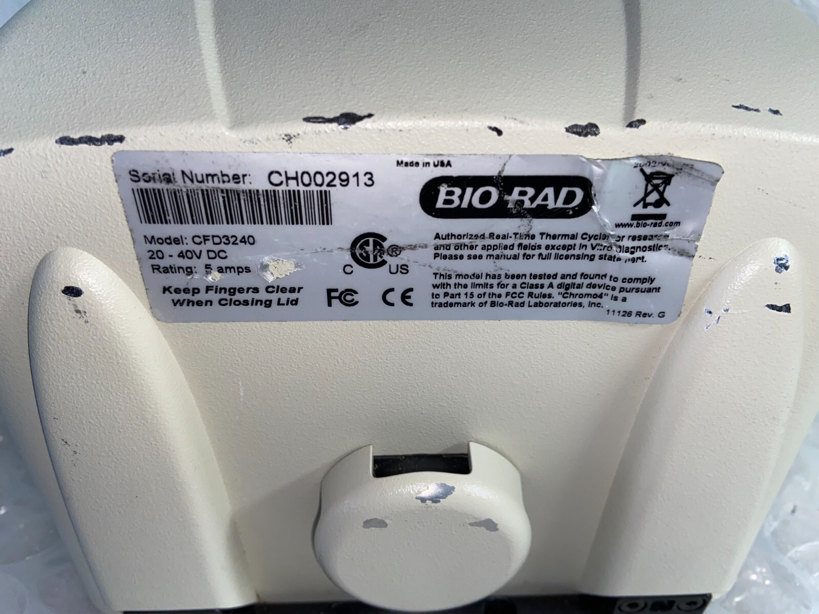 Bio-Rad / MJ Research Chromo4 Real-Time PCR Detector CFD3240 for PTC-200 – Used