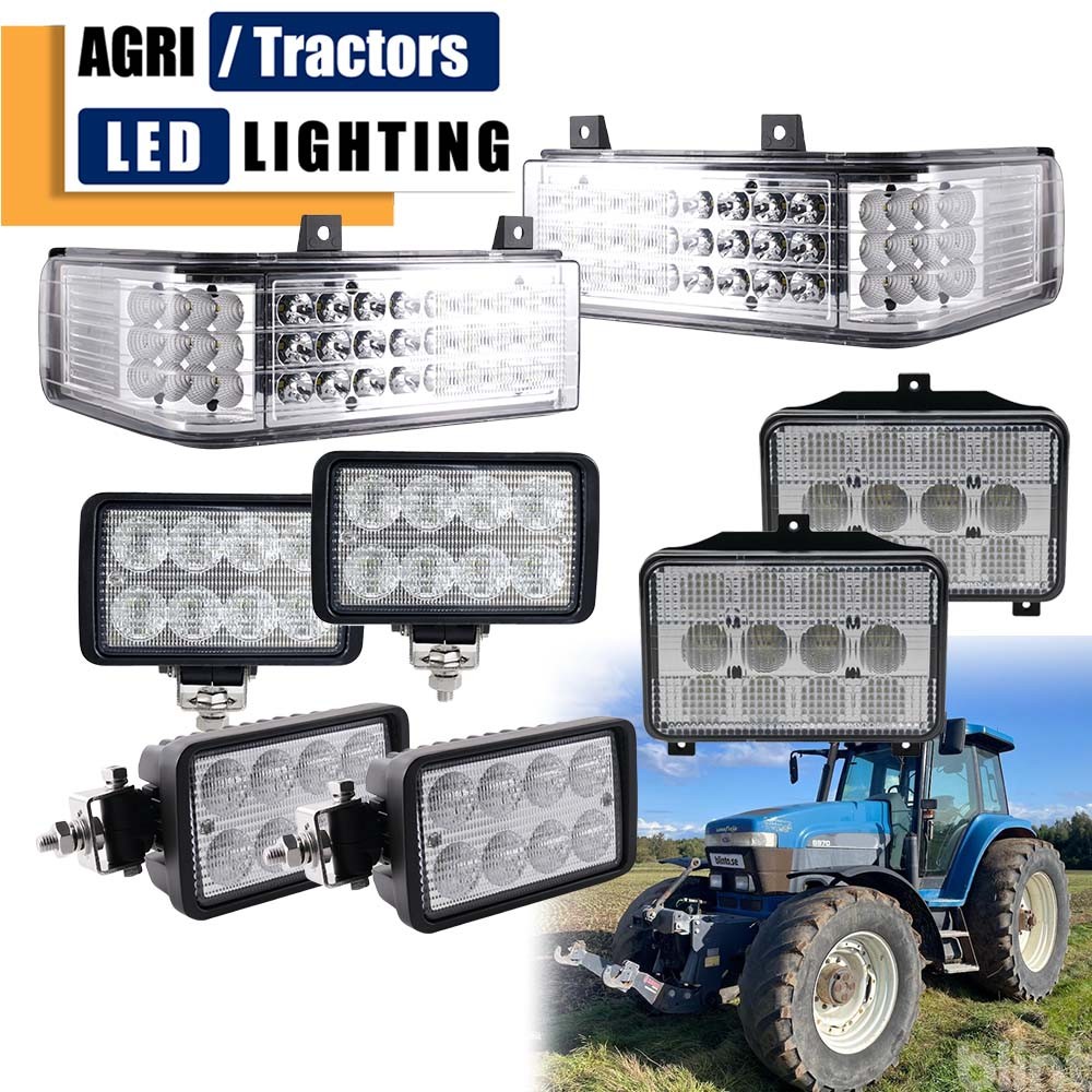 8pcs Set LED lights kit For Ford New Holland 8670 8770 8870 8970 8670A 8770A