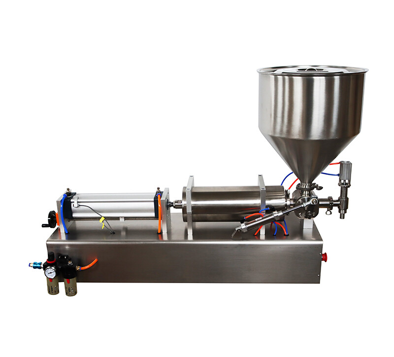 110V Liquid Cream Filling Machine 1000-5000ml Larger Pump with Hopper SS New