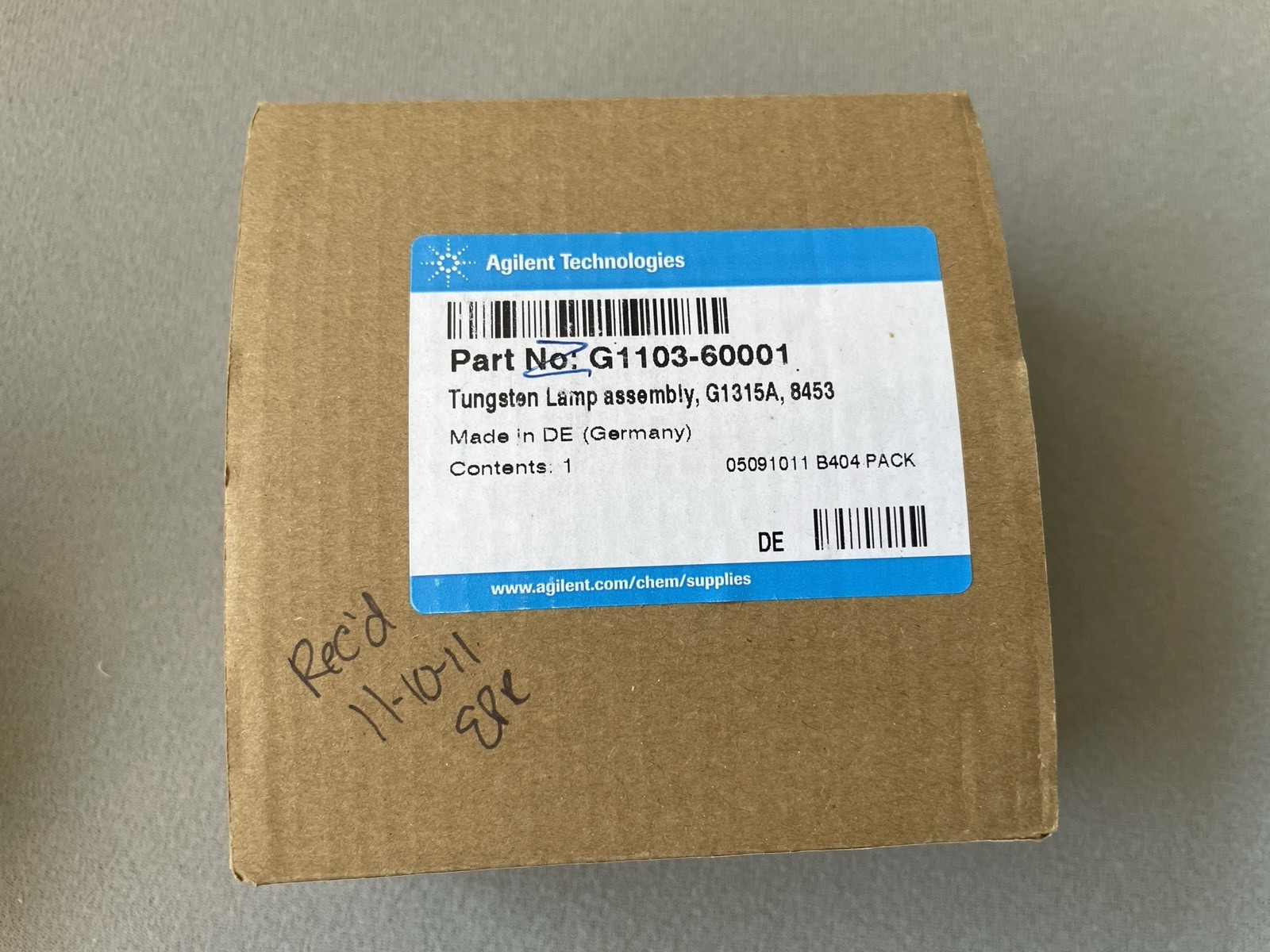 NEW AGILENT Tungsten Lamp Assembly G1103-60001 G1315A 8453 Sealed
