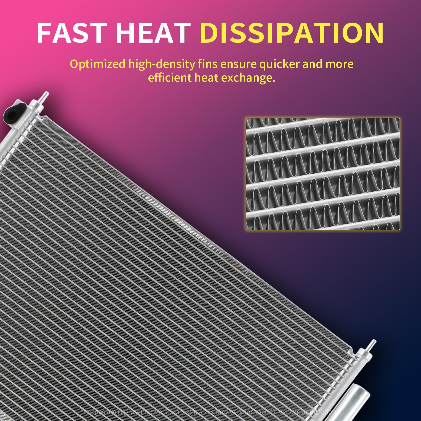 A/C Condenser | Compatible with Jeep Cherokee 2016-2014