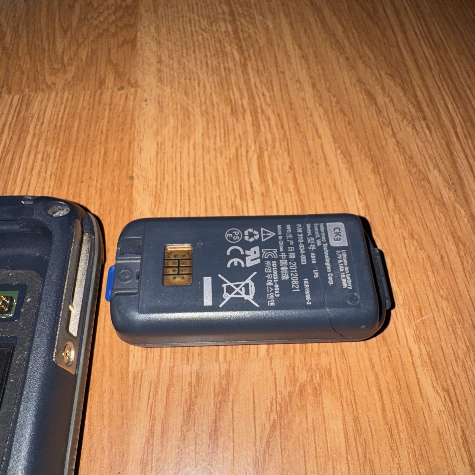 Intermec CK3X Barcode Scanner CK3XAA4M000W4400 w Battery untested