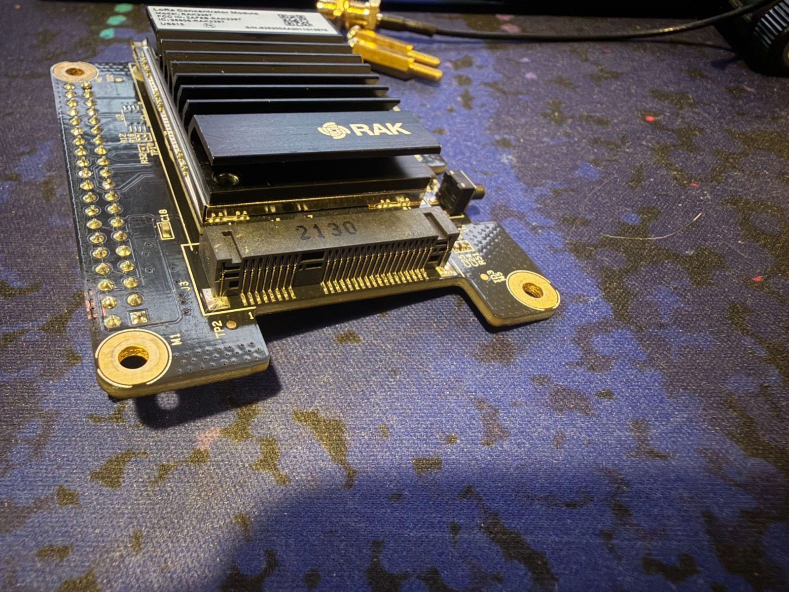 RAK2287 LoRa Concentrator LoRaWAN 915MHz North America w/ Pi Hat, Antenna, Jack