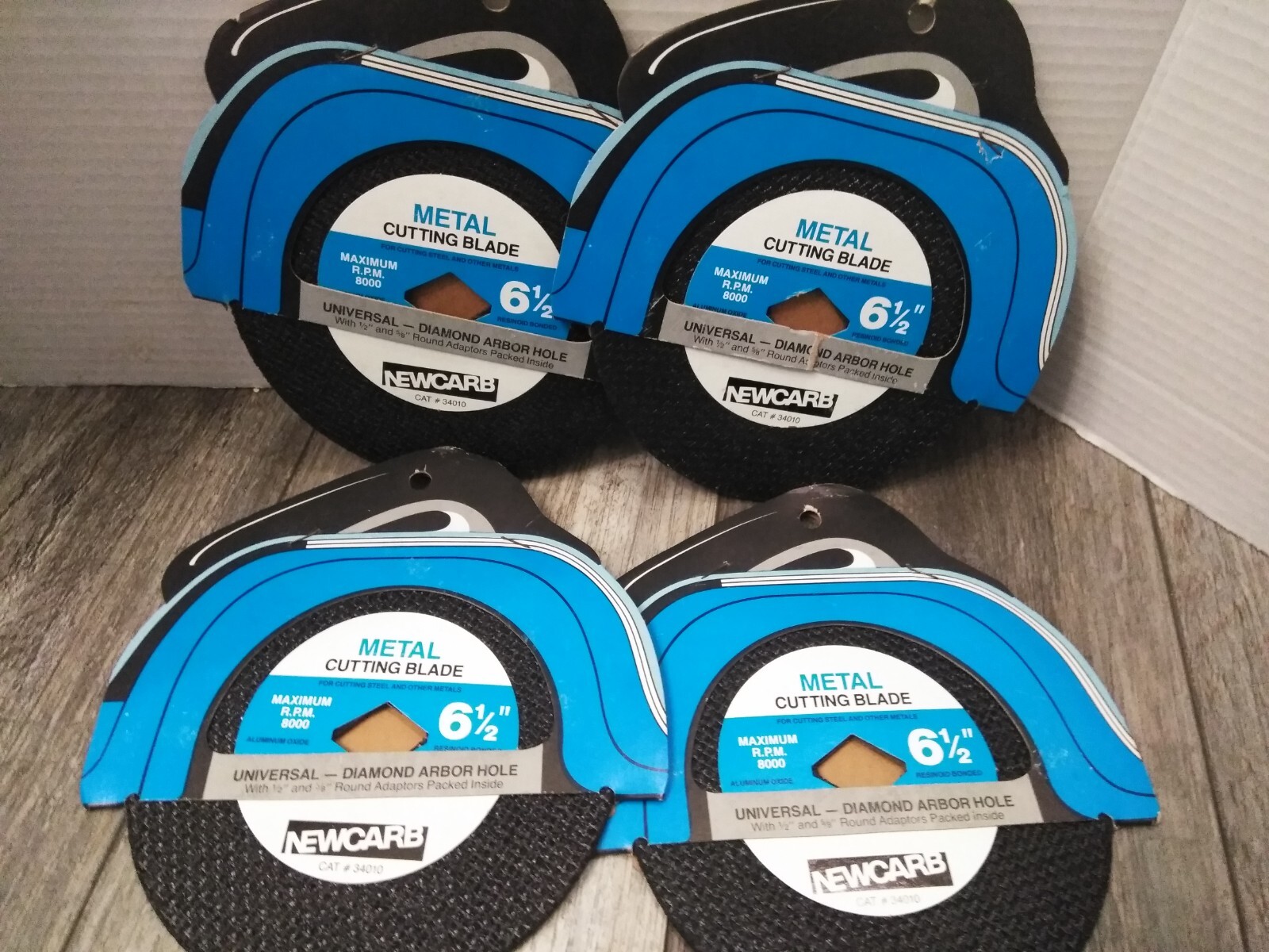 NOS NewCarb / WallaceMurray Cat#: 34010. 6½» Metal Cutting Blade ( 4PK ) U.S.A.