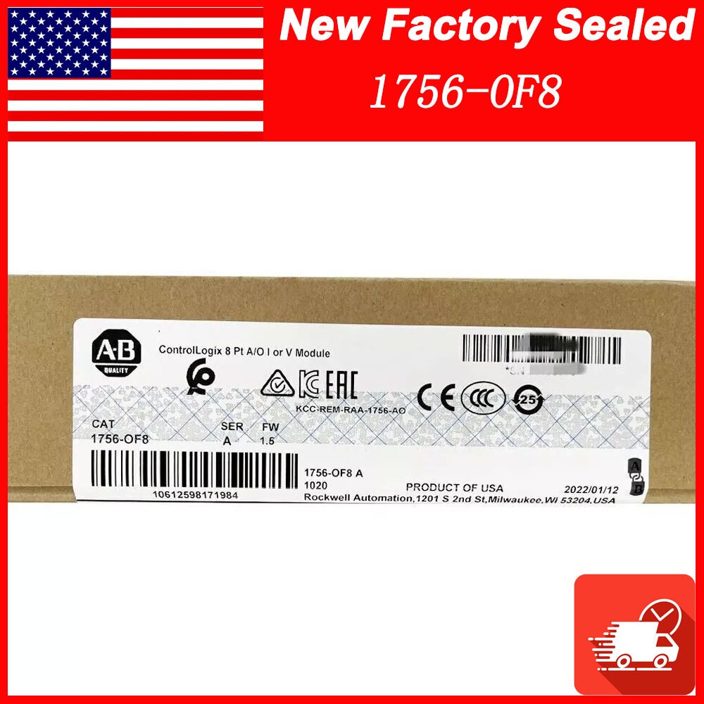 New Factory Sealed AB 1756-OF8 SER A ControlLogix 8 Pt PLC Output Module 1756OF8