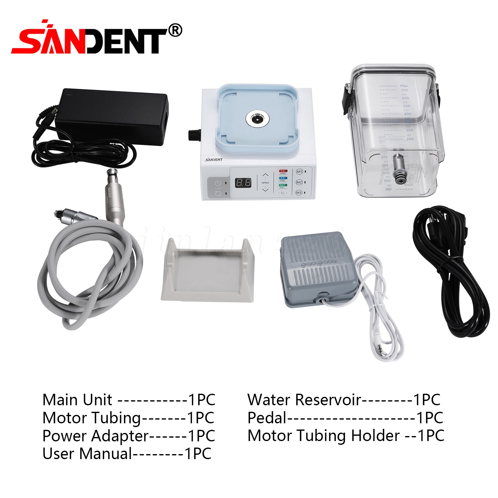 Dental LED Brushless Electric Micro Motor with Water Tank For Practice E-Type