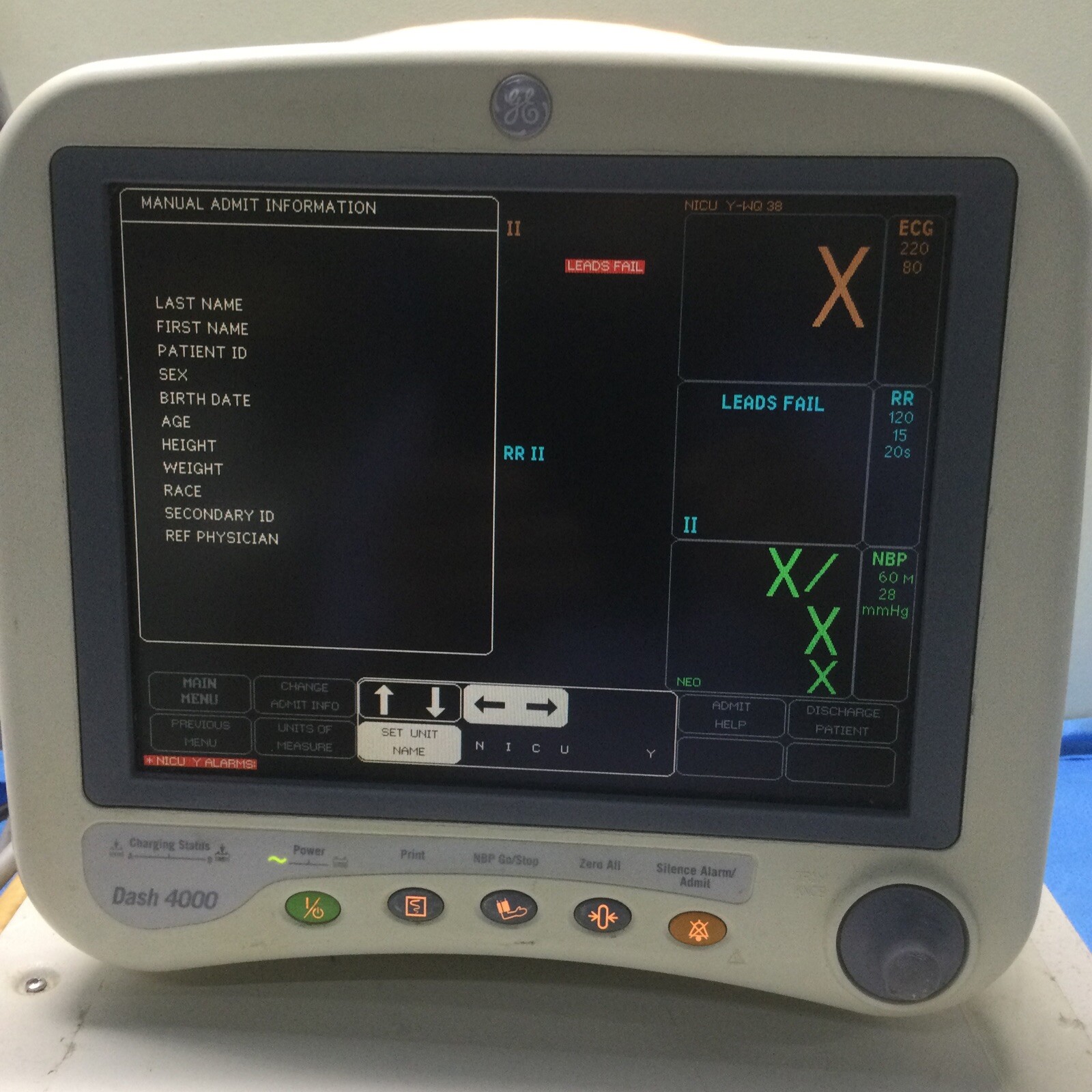 2013 GE Dash 4000 Patient Monitor (USED)