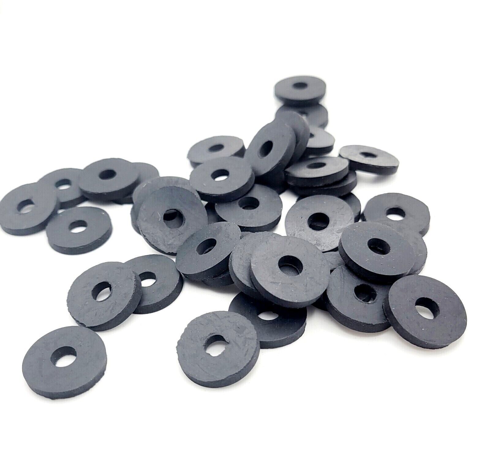 1/4″ ID Rubber Flat Washers 3/4″ OD 1/8″ Thick Seals Spacers 1/4 x 3/4 x 1/8
