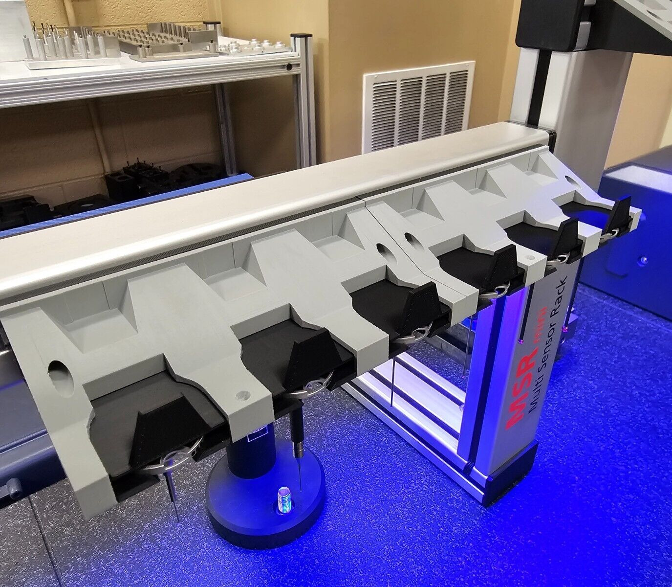 Improved 3 Stylus rack for Zeiss CMM VAST XXT TL1, TL2/TL4, TL3 adapter plates.