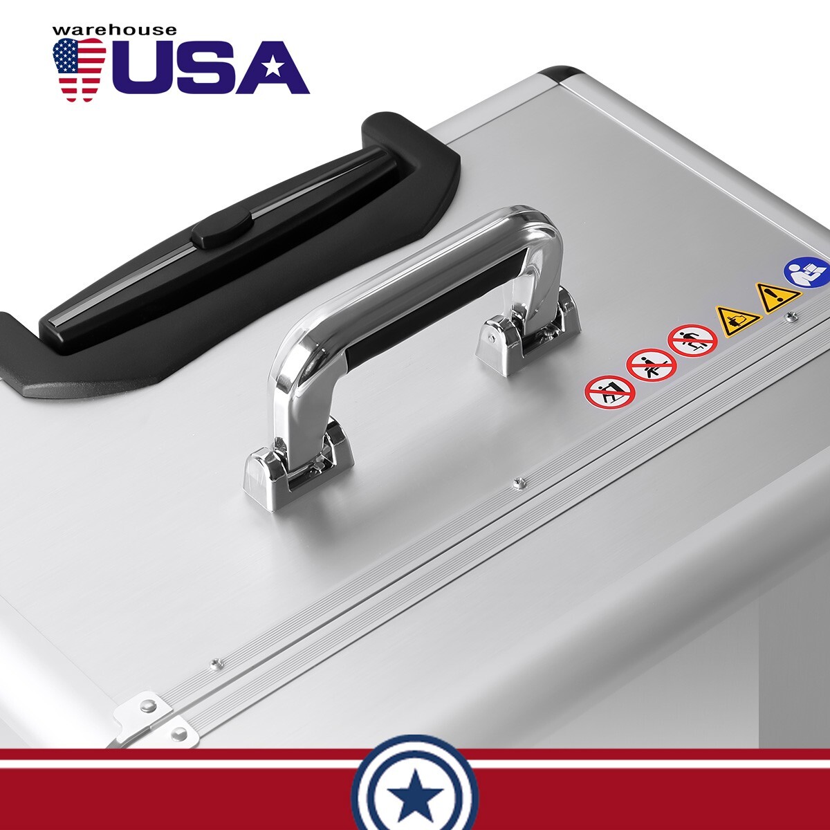 Portable Dental Delivery Unit High-Strength Aluminum Box with Air Compressor