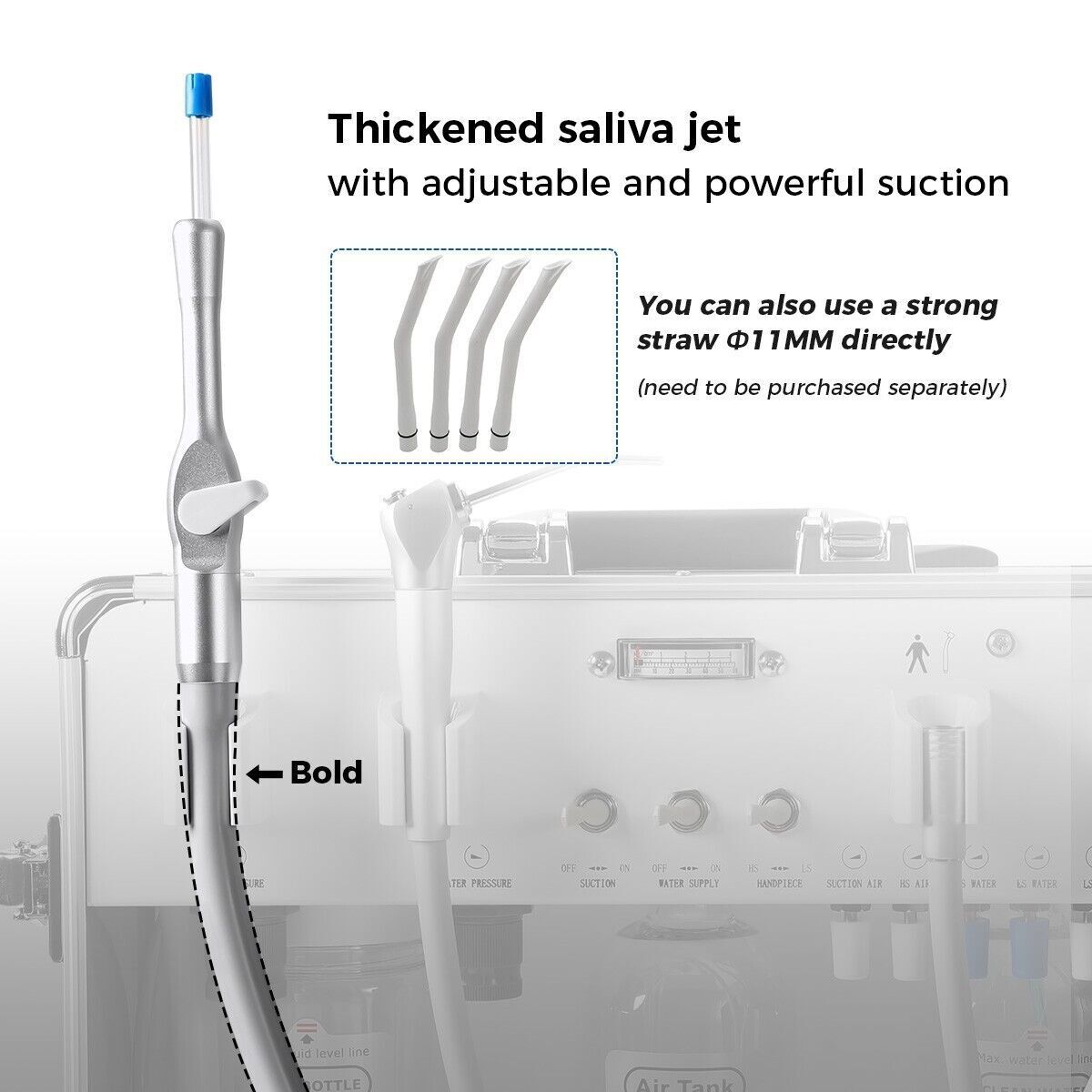 Portable Dental Delivery Unit High-Strength Aluminum Box with Air Compressor