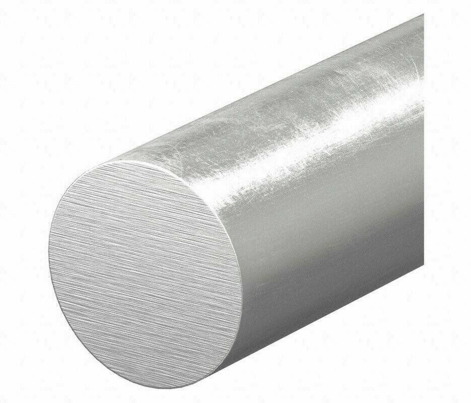Aluminum Bar Round Rod 1″ x 6 Feet Solid Stock Alloy 6061 Unpolished Finish NEW