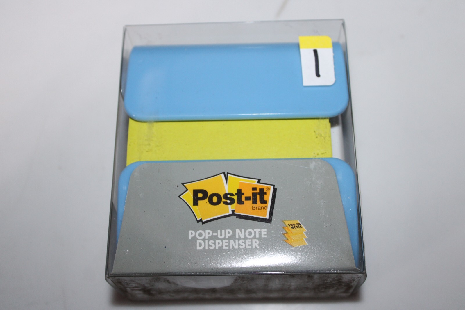 Post-it Pop-up Note blue Dispenser w/ green 90 3×3 Sheet Post-it