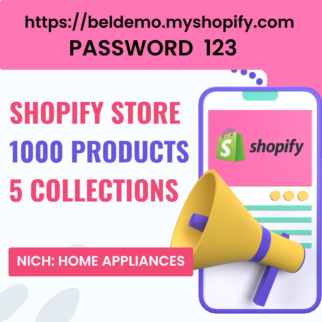 READY-MADE DROPSHIPPING Shopify Store – Home Appliances – 1000 Products