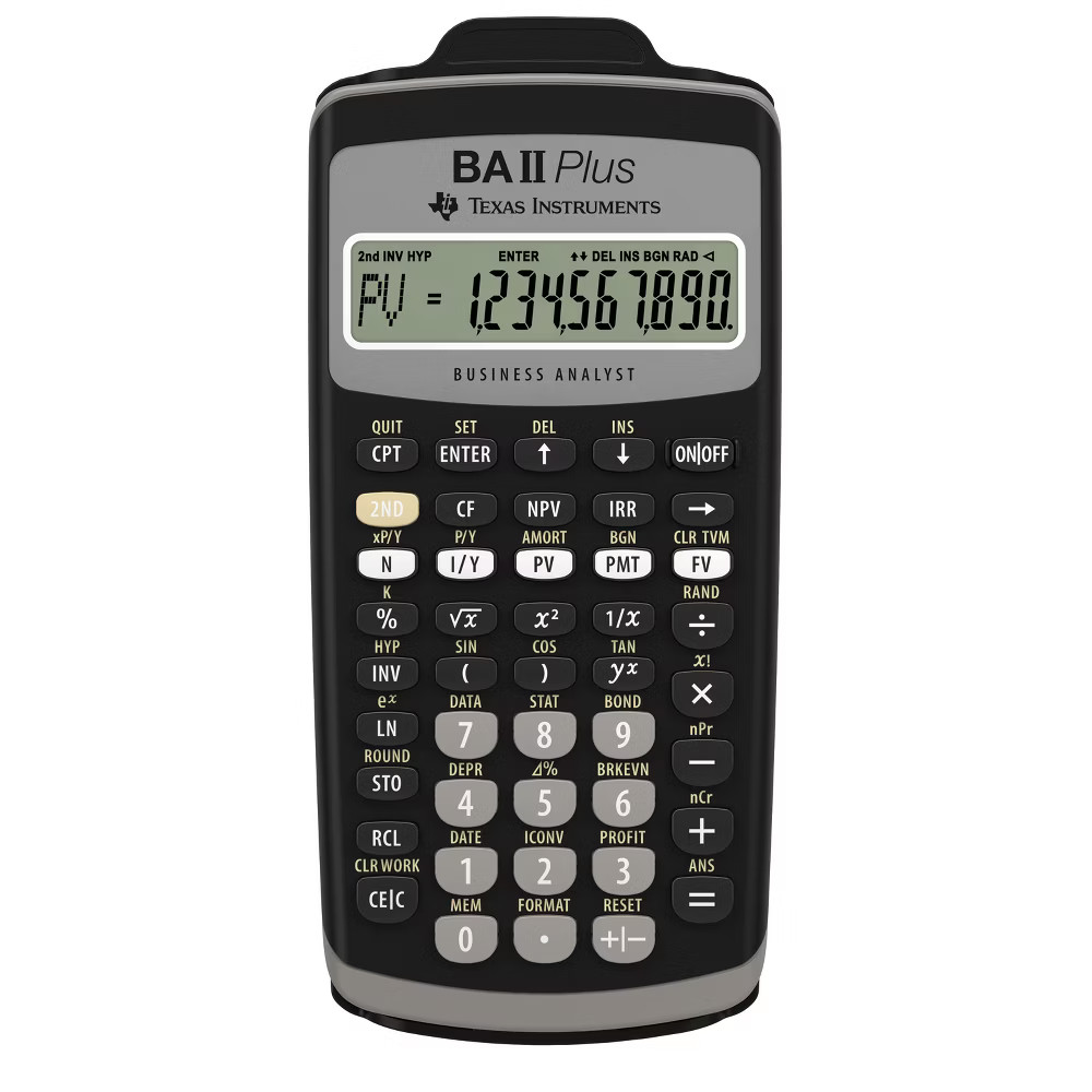Texas Instruments BAII Plus Calculator