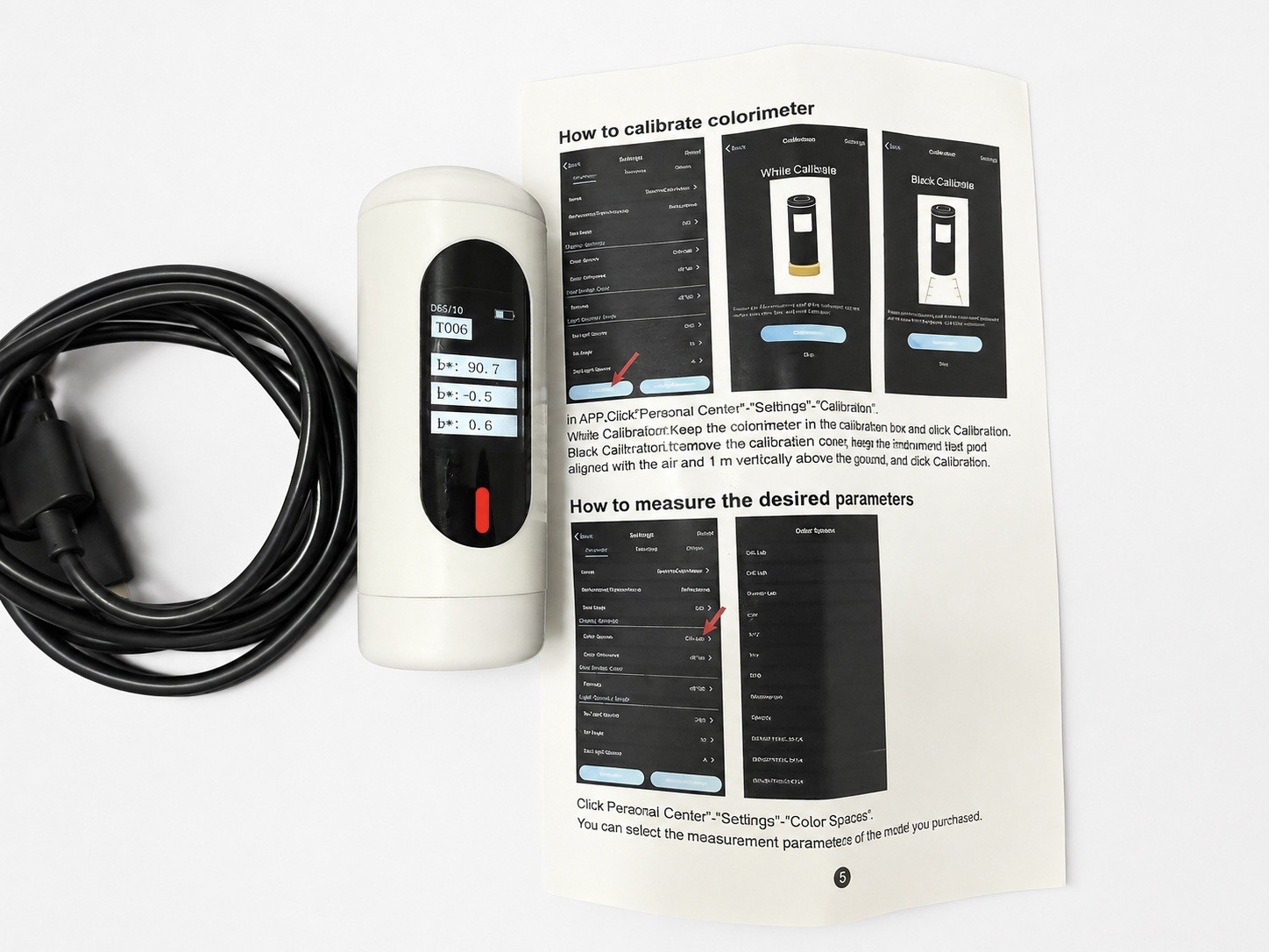 VEYKOLOR Color Sensor Colorimeter, Stand-alone and APP, Measuring Lab, RGB,…