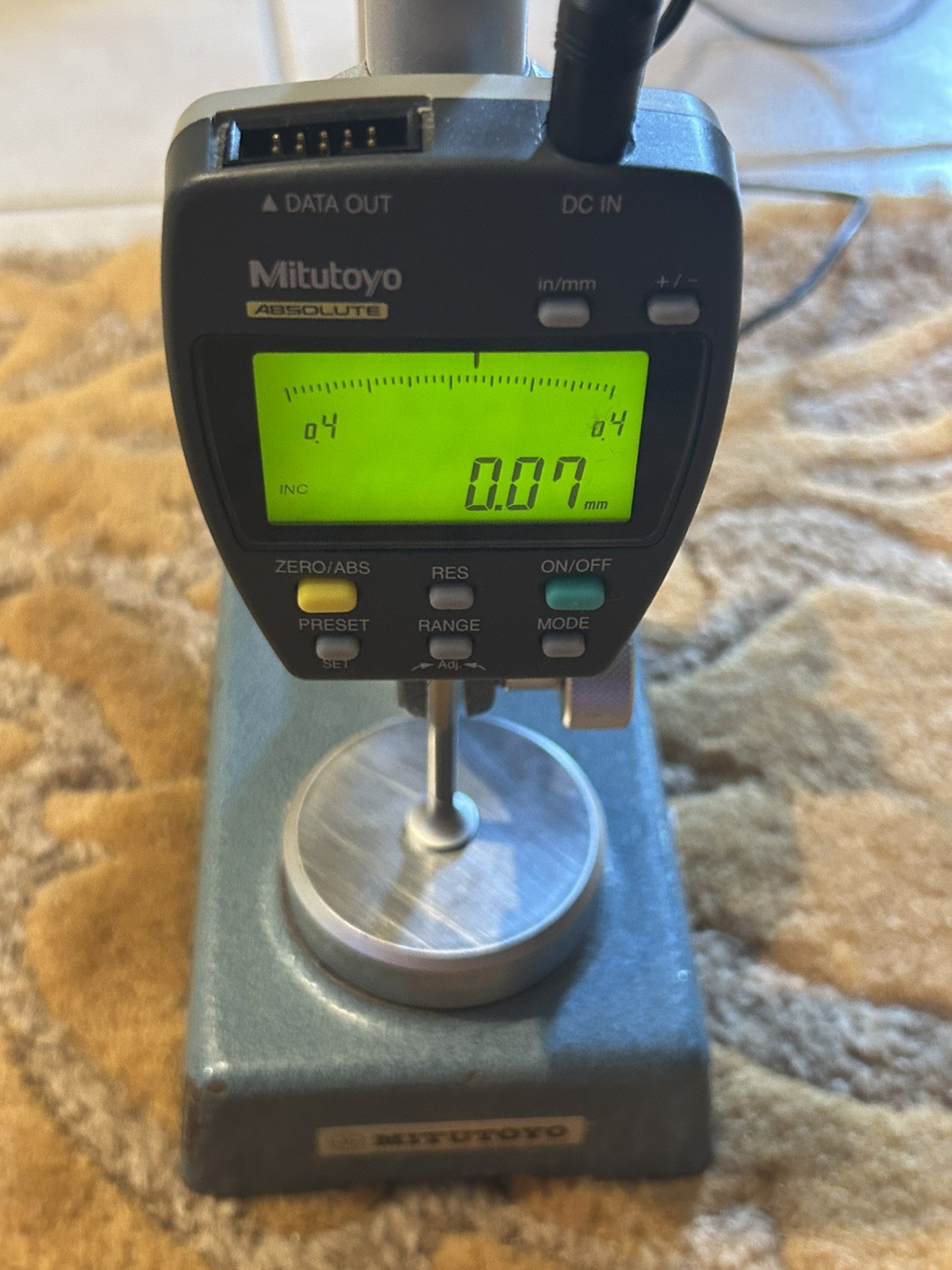 MITUTOYO DIGIMATIC INDICATORS WITH Weighted Stand