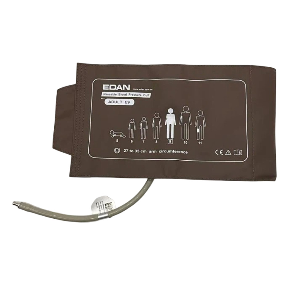 OEM EDAN Reusable Blood Pressure Cuff Adult E9, NIBP, 27-35cm Bayonet connector