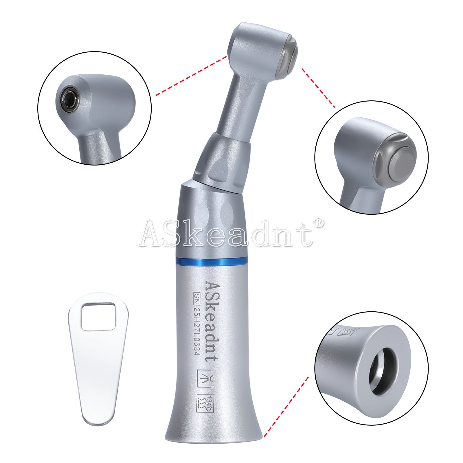 1-10 NSK Type Dental Low Slow Speed Push Button Contra Angle Handpiece E-type AS