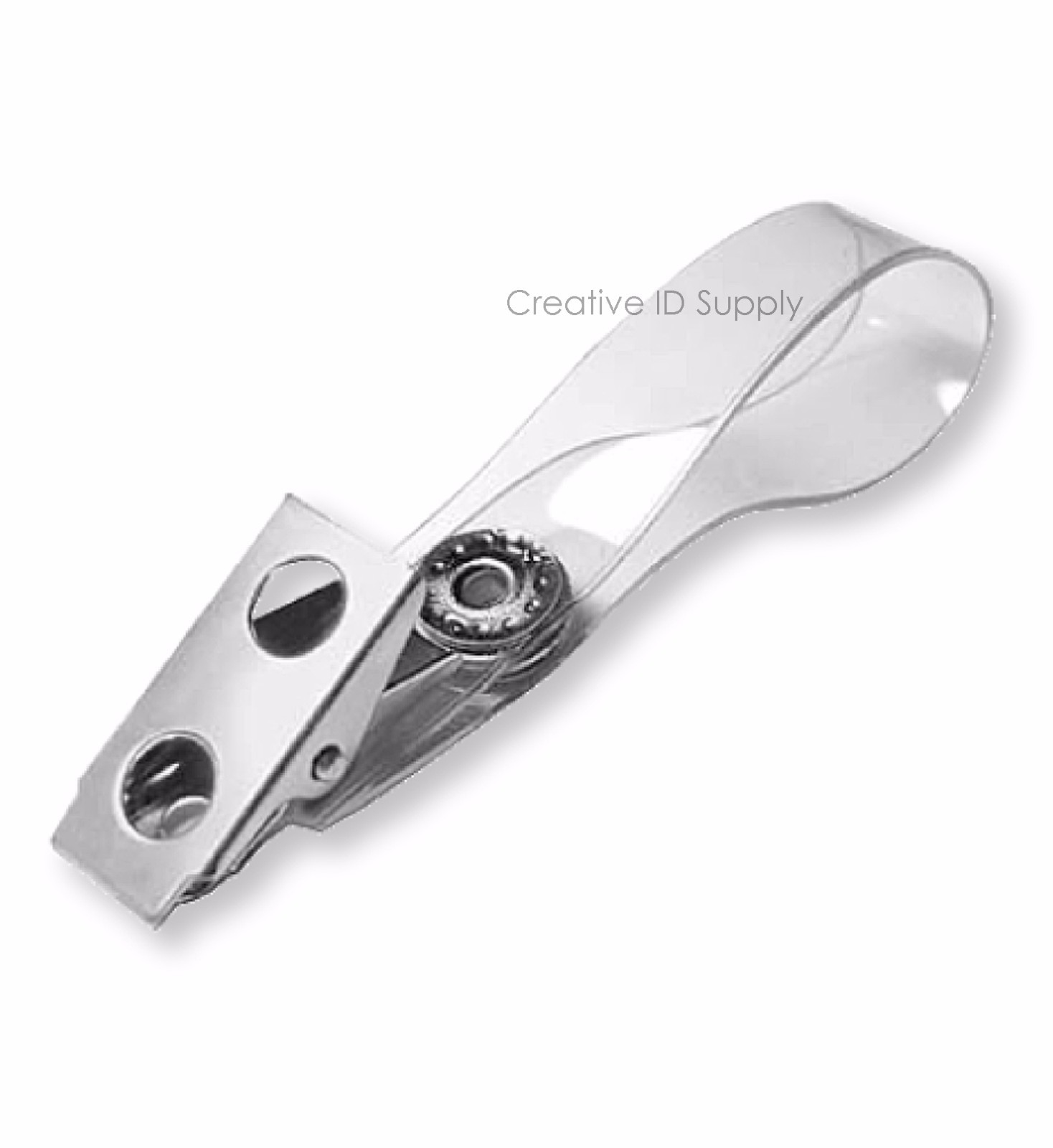 500 Clear Vinyl PVC STRAP CLIPS – NEW ID Badge Straps