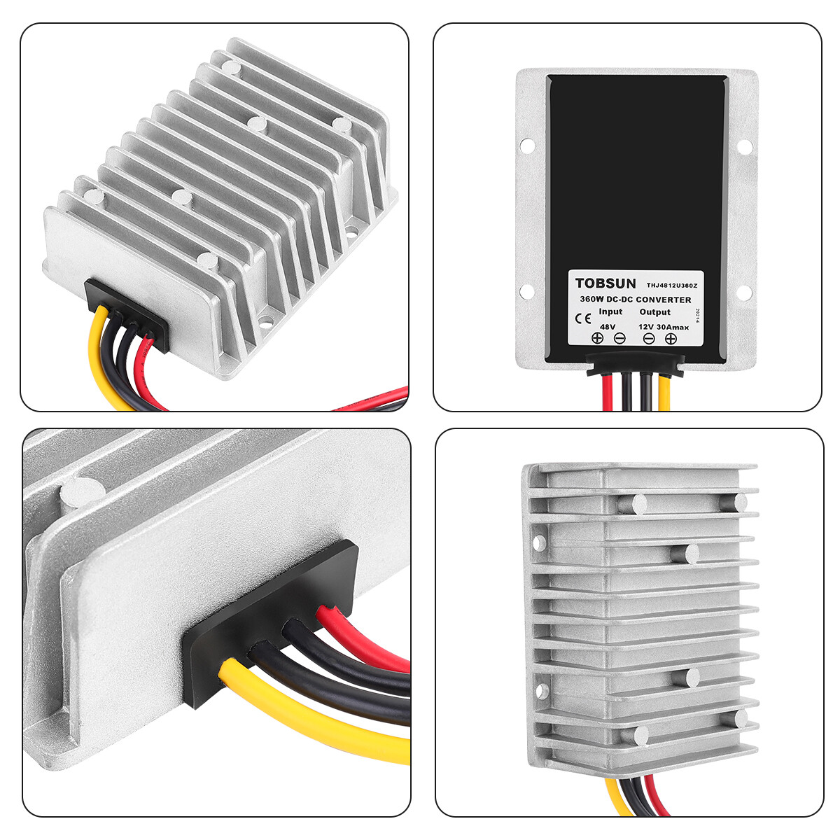 DC 48V Step Down to DC 12V 30A 360W Converter Voltage Regulator Reducer IP68