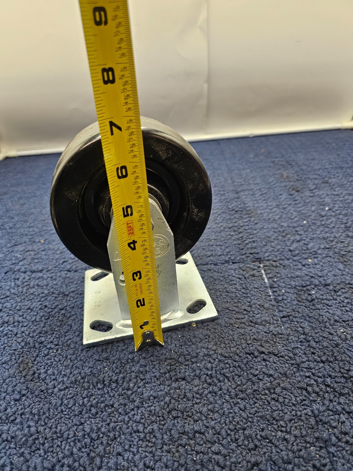 Colson Rigid Caster Wheel, 4-Hole Mounting, 4-1/2″ Wheel Diamater 6-1/2″ Height