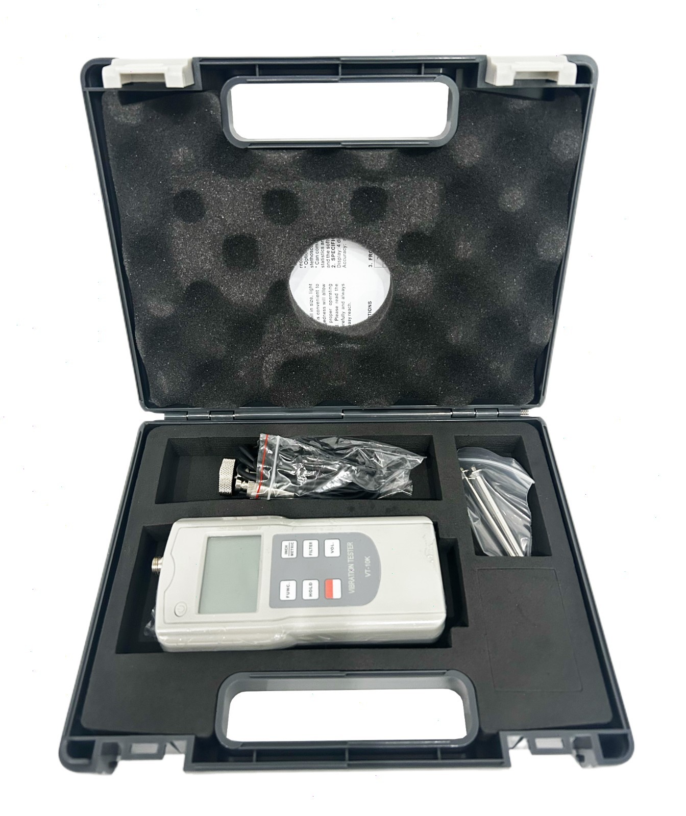 Digital Vibration Tester with Measurement Range Acceleration 0.1~400.0 m/s² Peak
