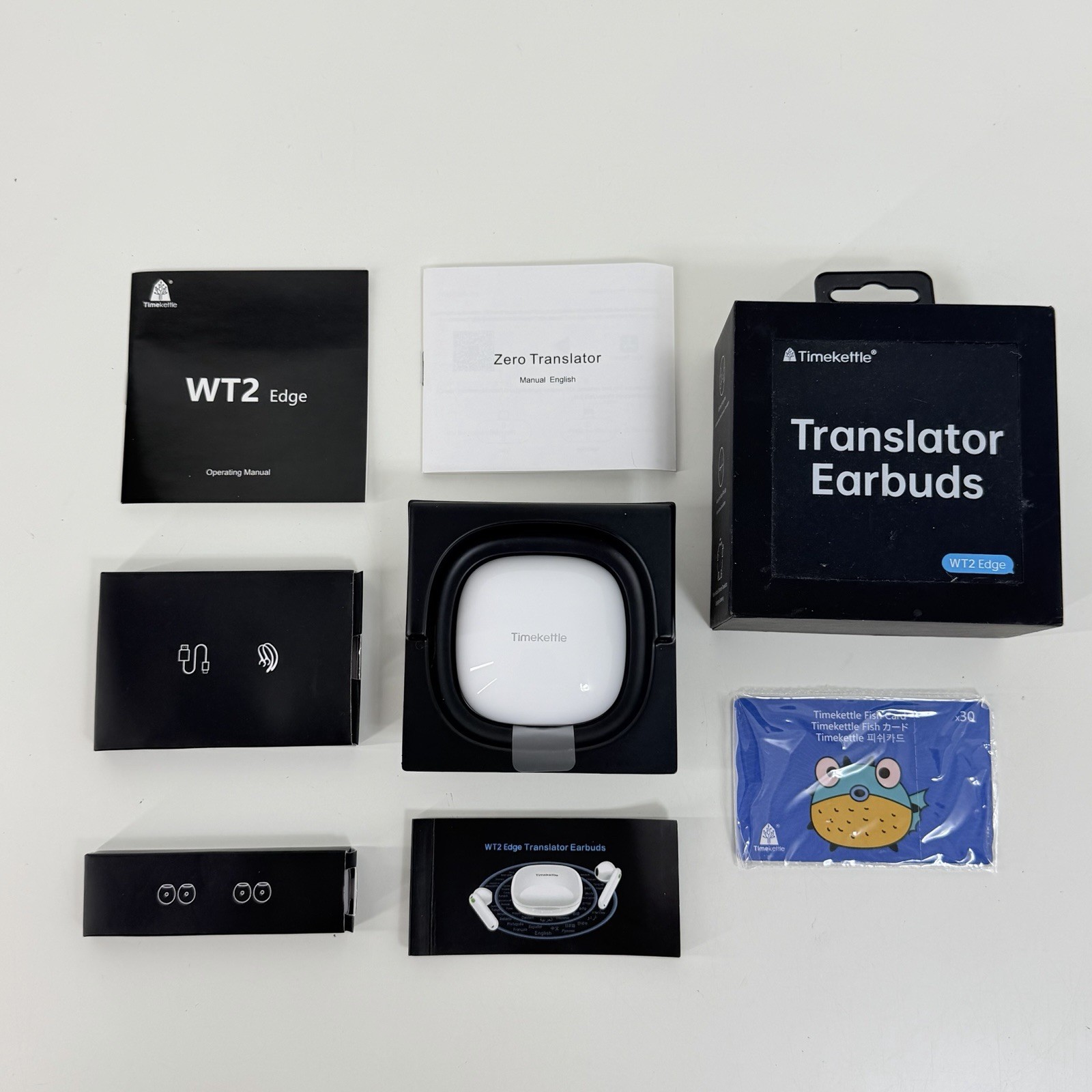 Timekettle WT2 Edge Translator Earbuds 40 Languages & 93 Accent (OFFLINE) White
