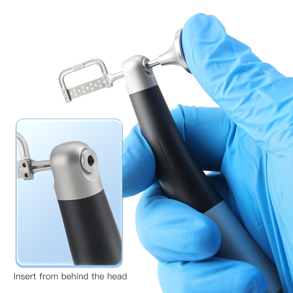 Dental 4:1 Reduction Interproximal Stripping Handpiece IPR With Fiber Optic Sets