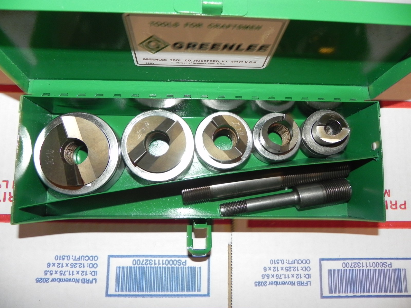 Greenlee 744 Slug Splitter Heavy Duty Knock Out Set.