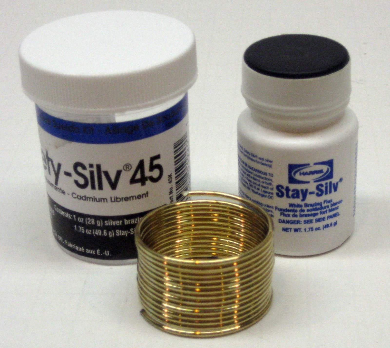 Harris 45K Safety-Silv 45 Brazing Alloy 45% Silver 1 Troy Ounce w/ Flux