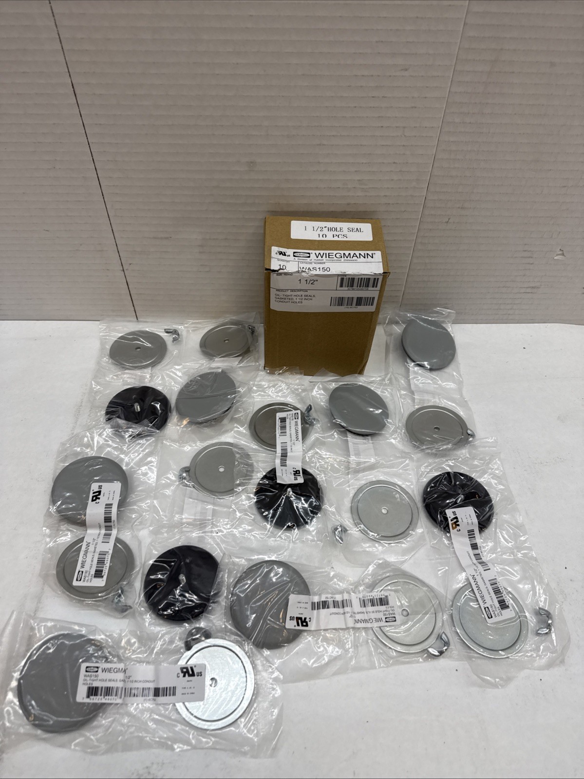 Wiegmann Was150 Hole Seal, 1.5 In Hole Dia., Steel Qty 10