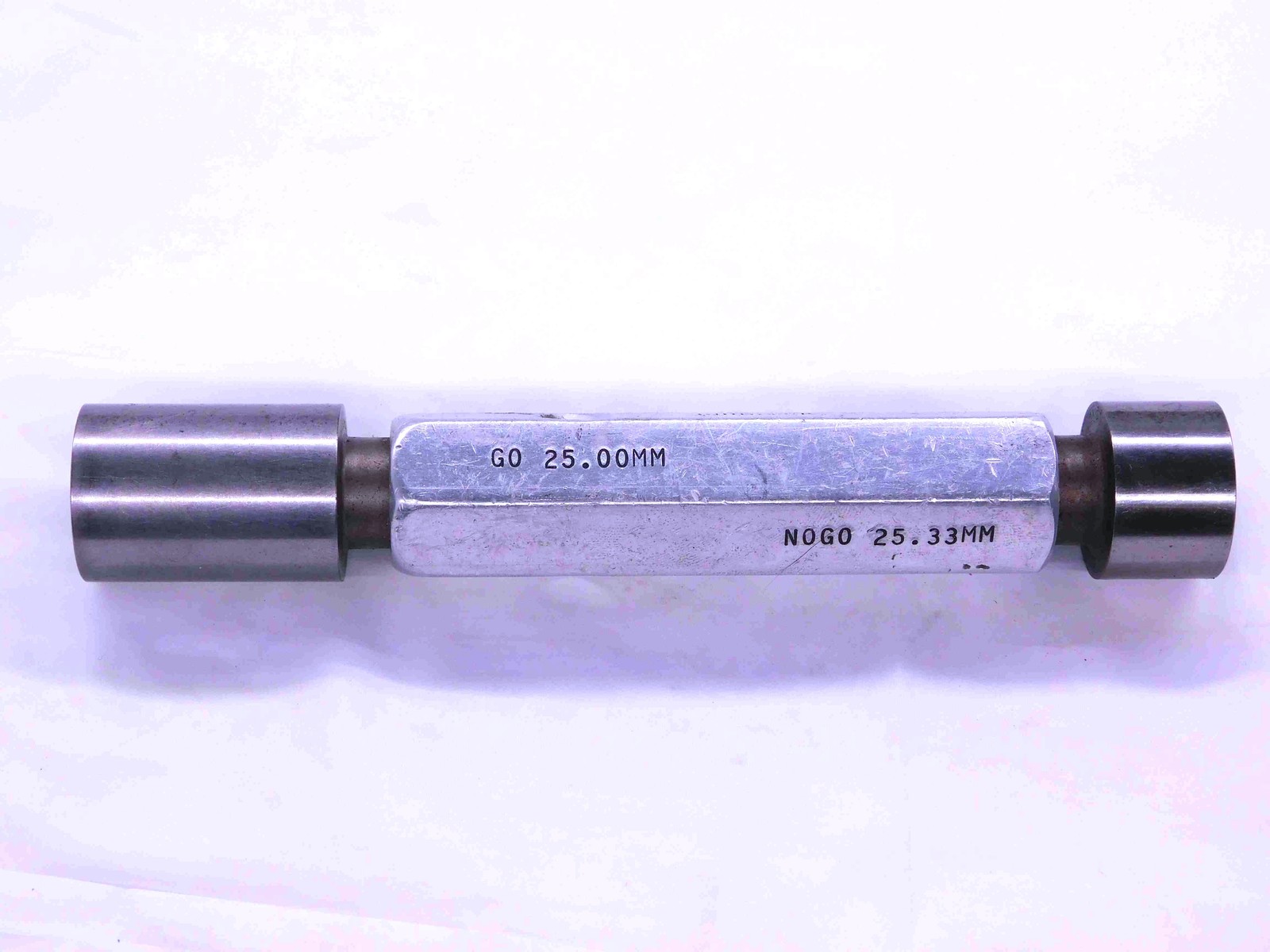 25.000 & 25.330 CL X METRIC PIN PLUG GAGE GO NO GO ONSIZE 25 .9972 25.00 25.33