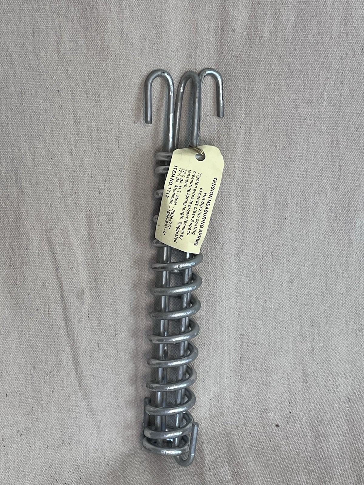 Dare In-Line Tension Spring – 1713 Galvanized For Electric Fencing