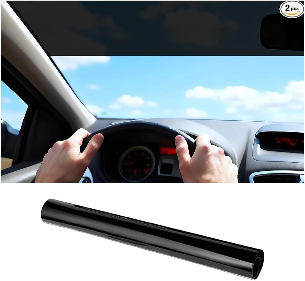 Car Windshield Sun Strip for UV & Heat Reduction, 5% VLT Front Wi Size: 5% VLT