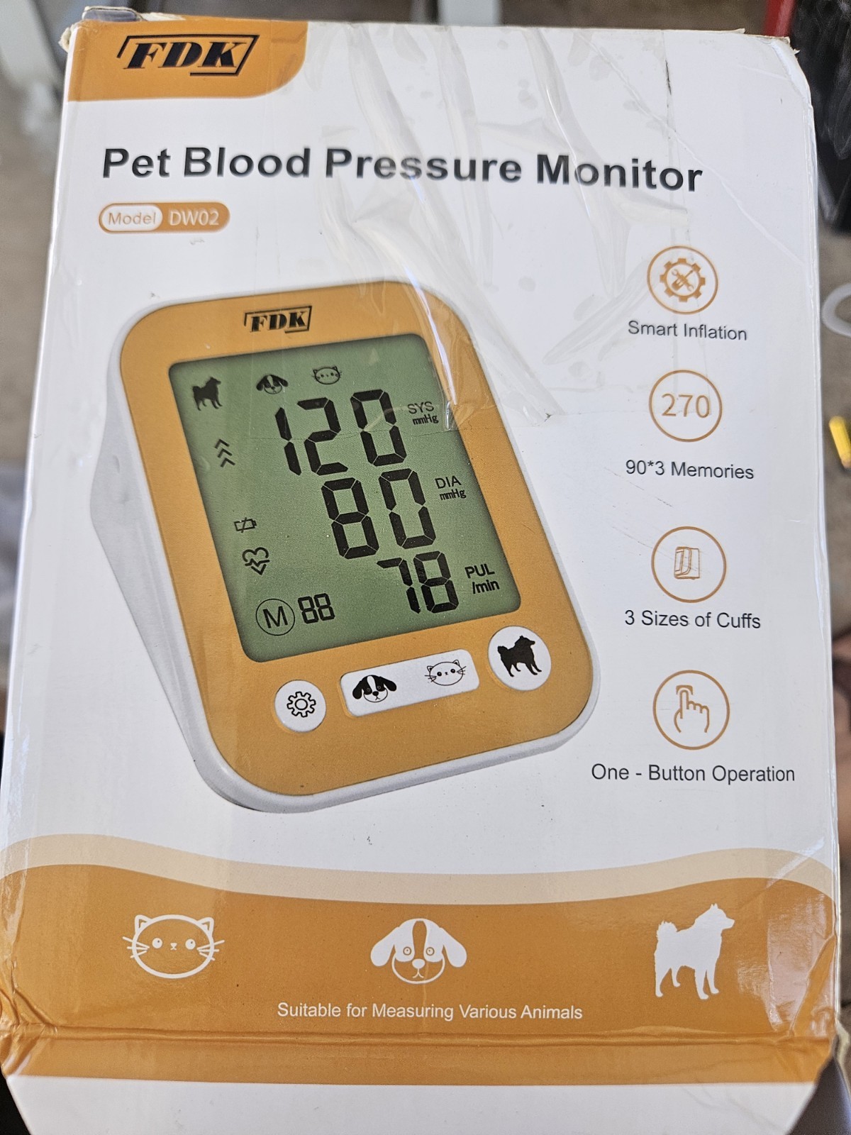 Veterinary Blood Pressure Monitor for Pet Dog and Cat, Animal Automatic Digit…