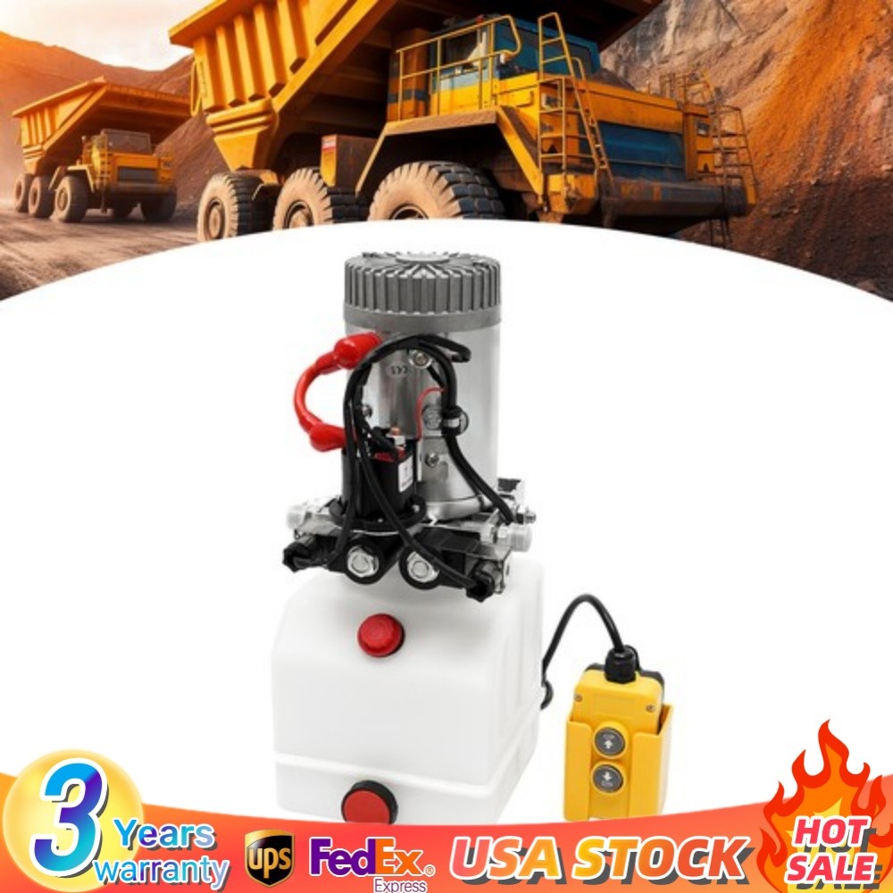 4.23 Quart Double Acting Hydraulic Pump Electric Hydraulic Pump for Dump Trailer
