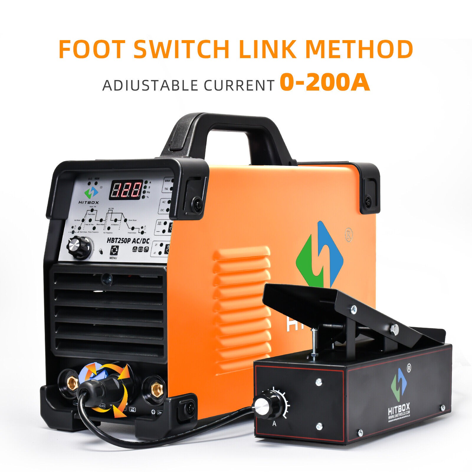 TIG Welder AC/DC with Pulse Professional Aluminium Welding Machine w/Foot Pedal
