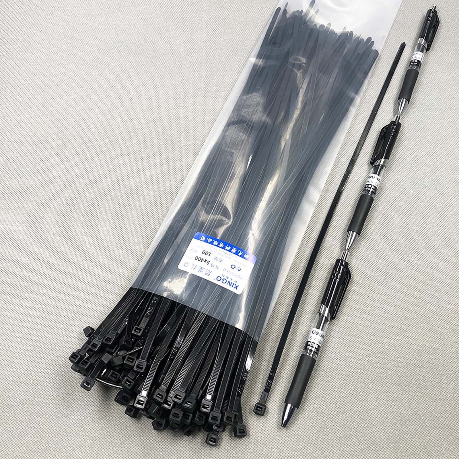 Cable Ties Zip Tie Wraps Strong Nylon Various Size Colours 100/500/1000 Pcs
