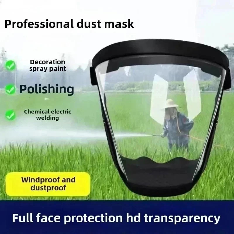 Anti-Fog Full Face Mask Paint Dust Eye Safe Protective Transparent Shield