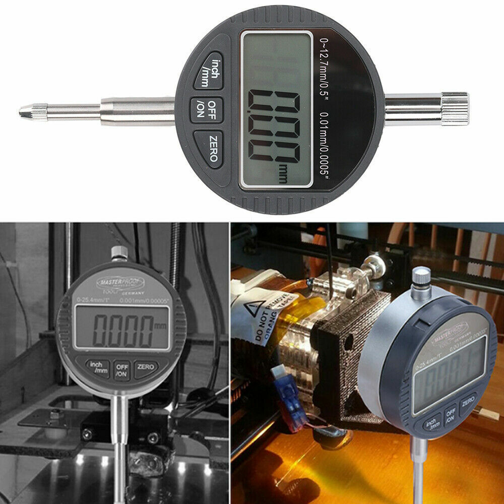 0.01/0.0005» Digital Dial Indicator Gauge 0-12.7mm/0.5″ Probe Test Indicator C#