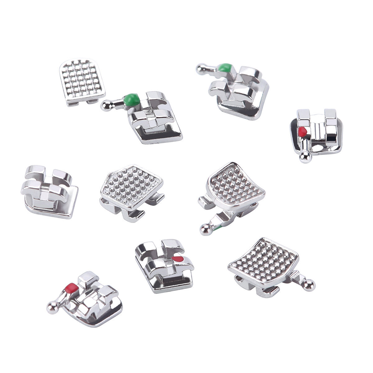 Dental Orthodontic Metal Brackets Braces Mini Roth/MBT 022/018 Hooks 3/345